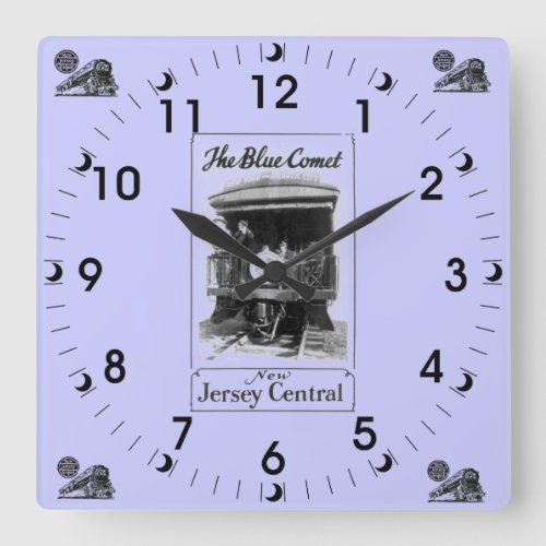 The Blue Comet Train Vintage Wall Clock
