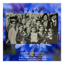 The Blue Cornflower Exhibit in Sofia Bulgaria