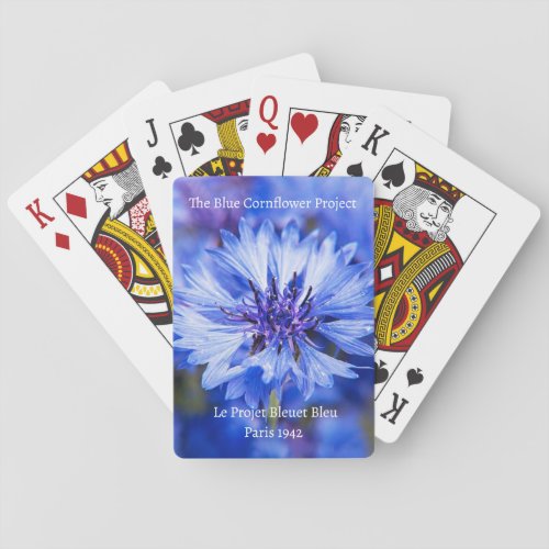 The Blue Cornflower Project  Playing Cards