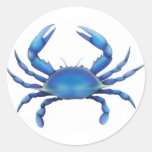 The Blue Crab Classic Round Sticker