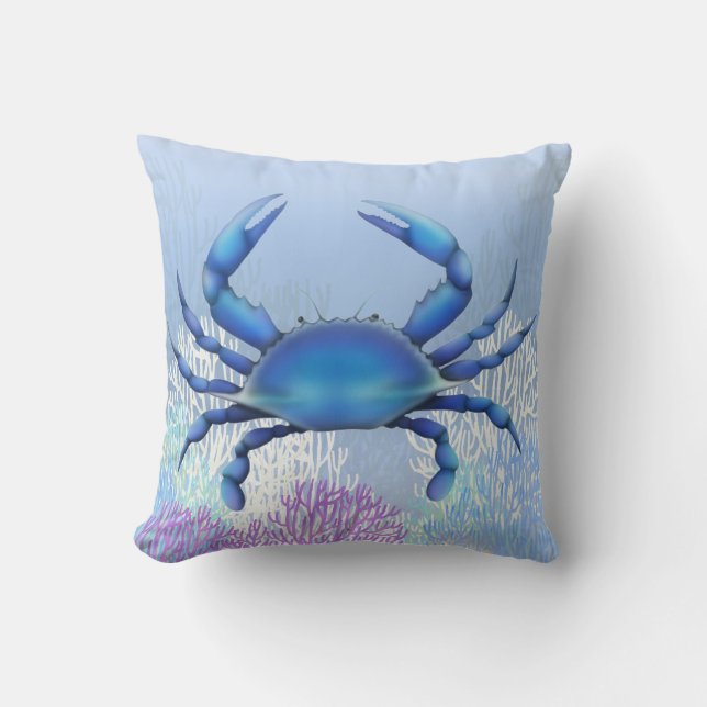 The Blue Crab Pillow (Front)