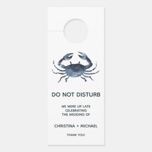 The Blue Crab Wedding Guest Door Hanger