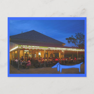 The Blue Dachshund New Orleans Postcard