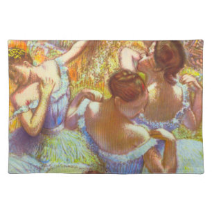 The Blue Dancers by Edgar Degas Cloth Placemat