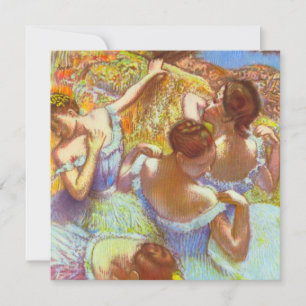 The Blue Dancers by Edgar Degas Invitation