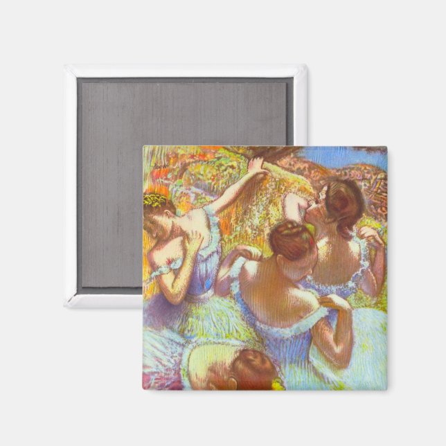 The Blue Dancers by Edgar Degas Magnet (Front/Back)