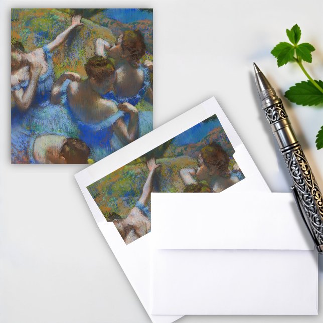 The Blue Dancers, Degas Art  Envelope Liner (Creator Uploaded)