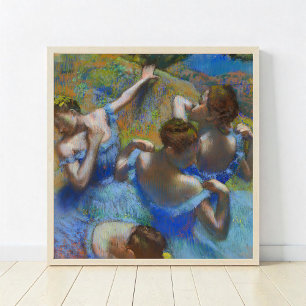 The Blue Dancers, Degas Art Poster