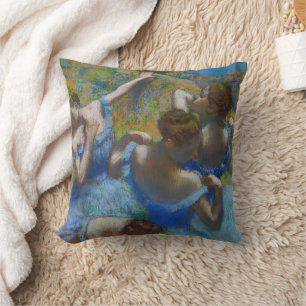 The Blue Dancers, Degas Art Throw Pillow