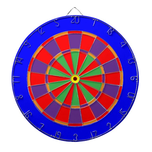 The Blue Devil Dartboard With Darts (Front)