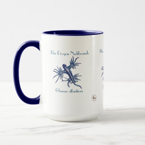 The Blue Dragon Nudibranch by Chrissy Wild Mug