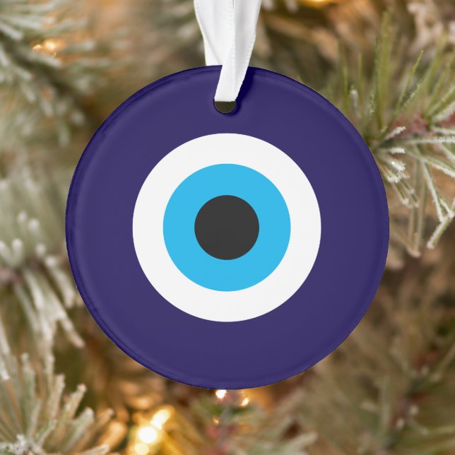 The Blue Evil Eye acrylic Christmas ornament (Tree)