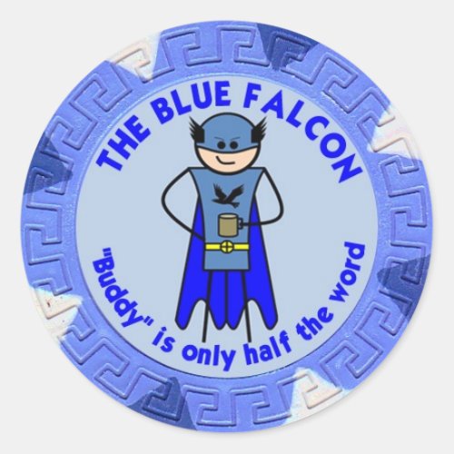 The Blue Falcon custom sticker