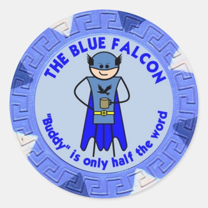 blue falcon sticker