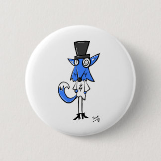 The Blue Fox Badge Button