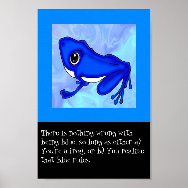 The Blue Froggy Poster (Front)