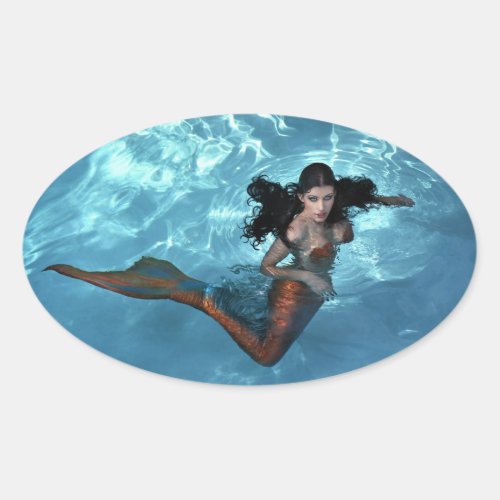 The Blue Grotto Oval Sticker