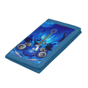 The blue guitar - trifold wallet