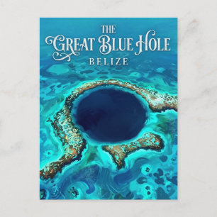 The Blue Hole Belize Postcard