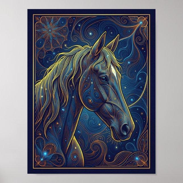The Blue Horse Dreams Poster (Front)