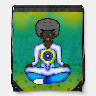 The blue light of protection drawstring bag