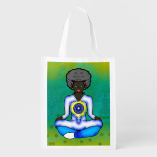 The blue light of protection grocery bag