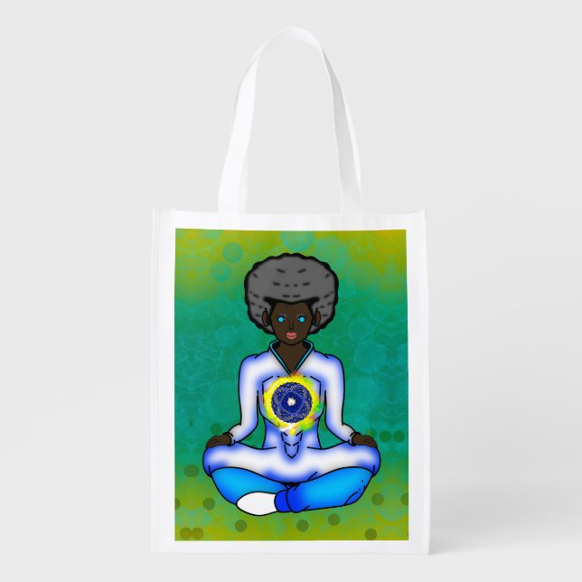 The blue light of protection grocery bag (Front)