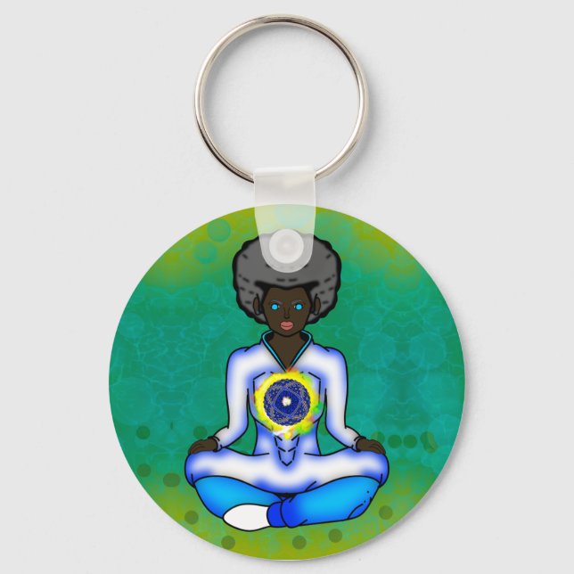 The blue light of protection keychain (Front)