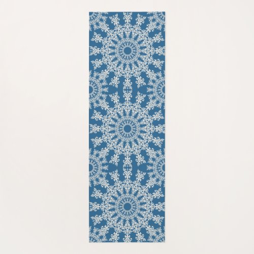 The blue mandala yoga mat