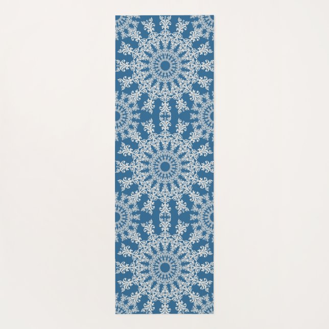 The blue mandala yoga mat (Back)