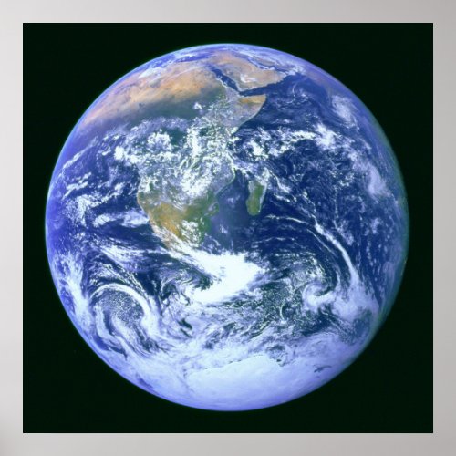 The Blue Marble _ Earth Seen From Space Poster 