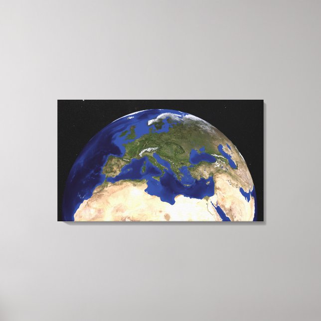 The Blue Marble Next Generation Earth 7 Canvas Print (Front)