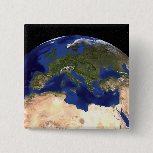 The Blue Marble Next Generation Earth 7 Pinback Button (Front)