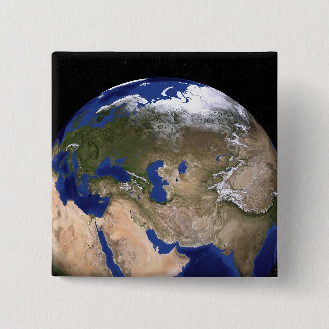 The Blue Marble Next Generation Earth Button (Front)