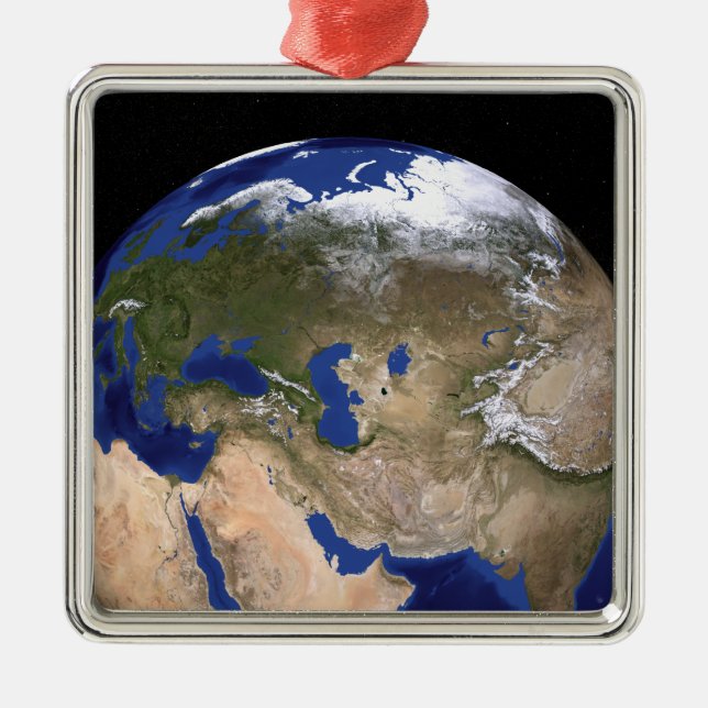 The Blue Marble Next Generation Earth Metal Ornament (Front)
