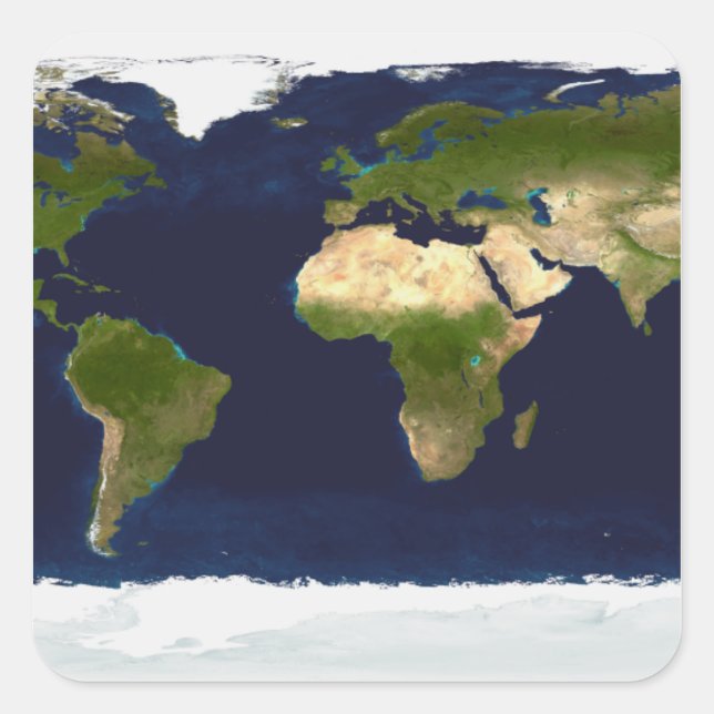 The Blue Marble Square Sticker (Front)