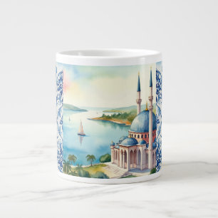 The Blue Mosque in Istanbul Turkey, Turkish, Turke Giant Coffee Mug