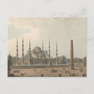 The Blue Mosque of Sultan Ahmed, Istanbul, Turkey Postcard