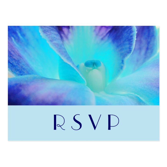 The Blue Orchid RSVP Postcard