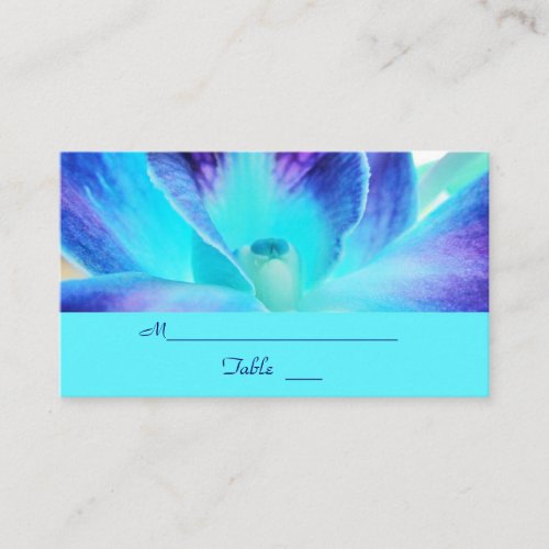 The Blue Orchid Wedding Place Card/Business Card