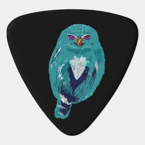 The Blue Owl Guitar Pick