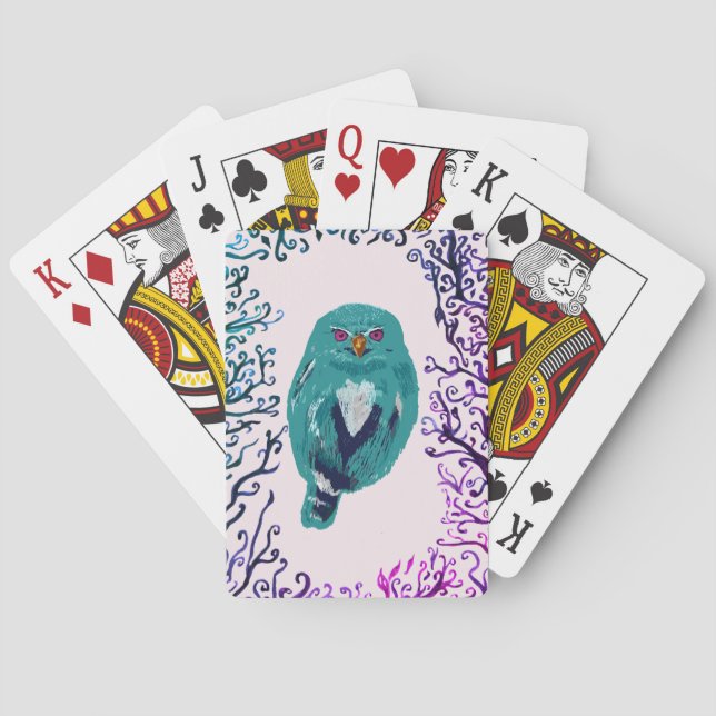 The Blue Owl Poker Cards (Back)