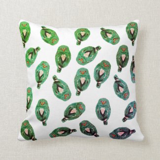 The Blue Owl Throw Pillow