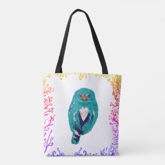 The Blue Owl Tote Bag
