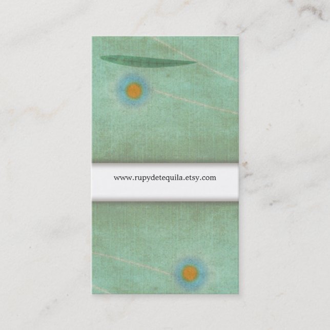 The Blue Poppy earth Business Card (Front)