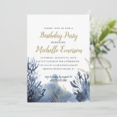 The blue Reef | Nautical Birthday Invitation (Standing Front)