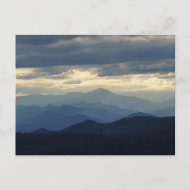 Blue Ridge Ga Postcard The Blue Ridge Mountains Postcard | Zazzle
