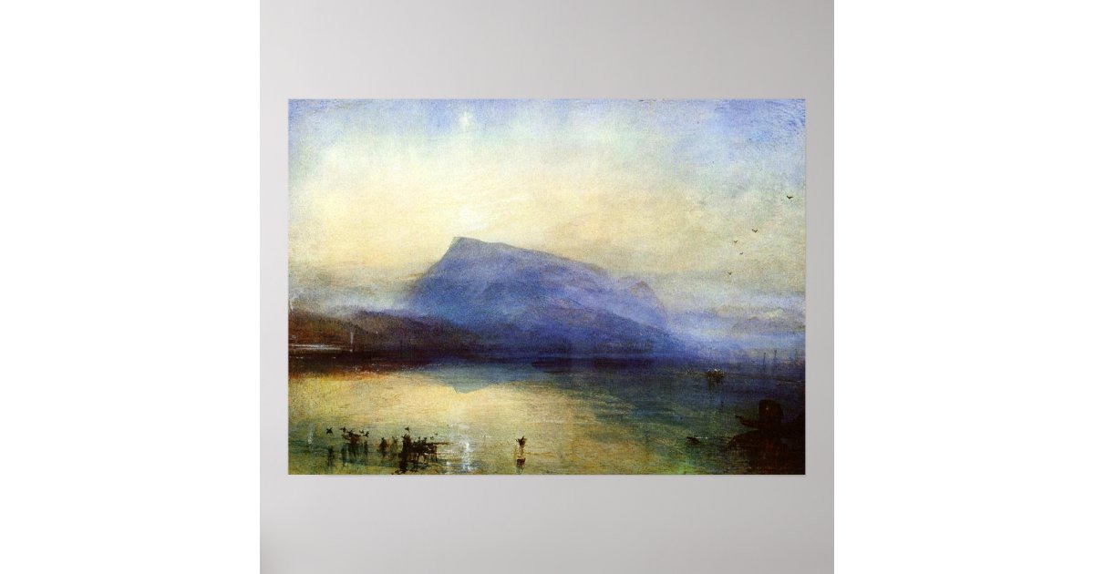 The Blue Rigi, Sunrise Poster | Zazzle