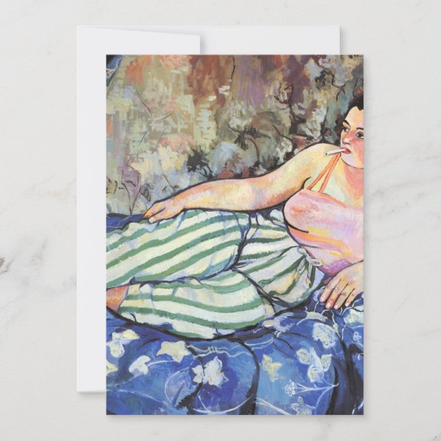 The Blue Room By Suzanne Valadon Invitation (Front)