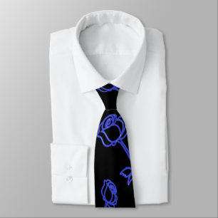 The Blue Rose Neck Tie